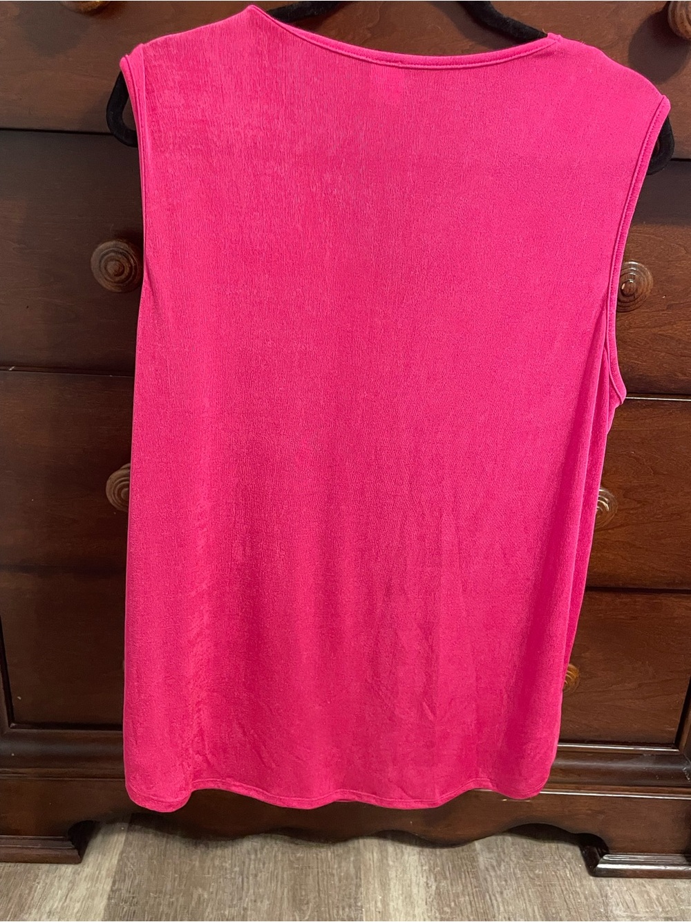 Sew in love 2x fuschia hot pink slinky stretchy sleeveless tank top nwot travel - Picture 3 of 5